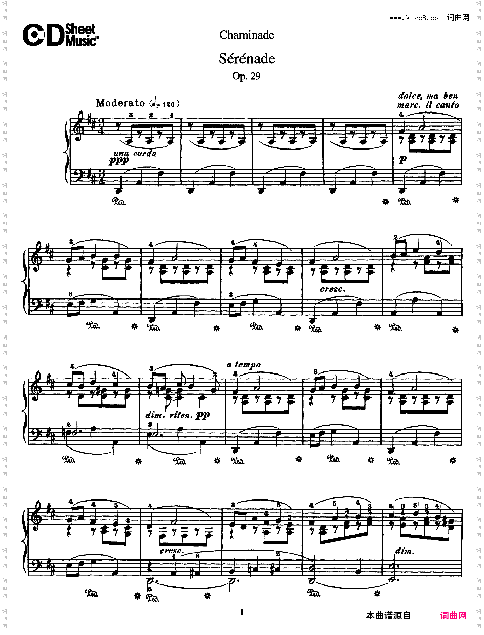 小夜曲Se?re?nade op29