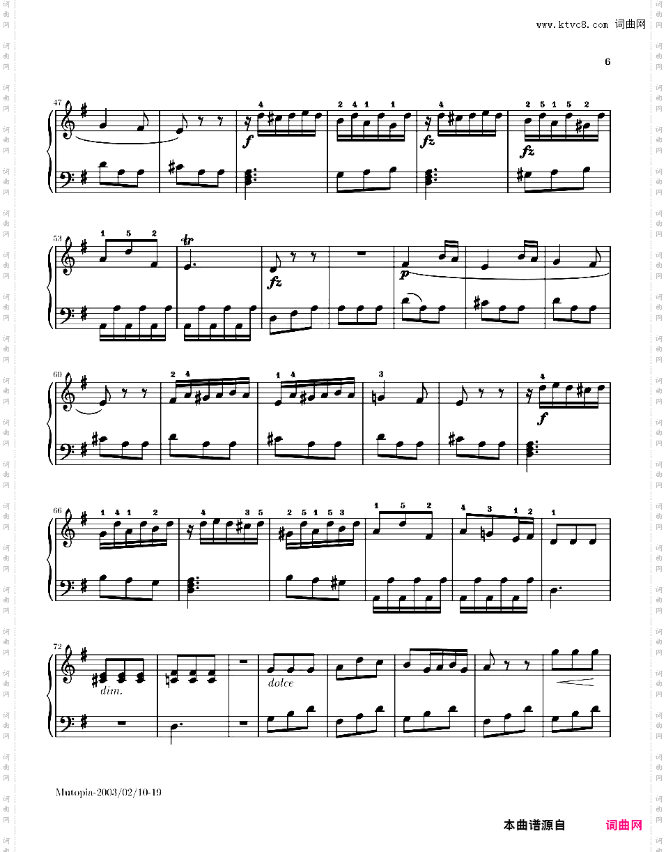 奏鸣曲集Clementi op36n2 Sonatina #2