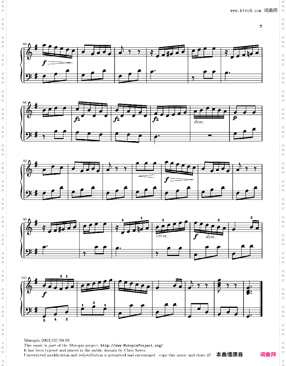 奏鸣曲集Clementi op36n2 Sonatina #2