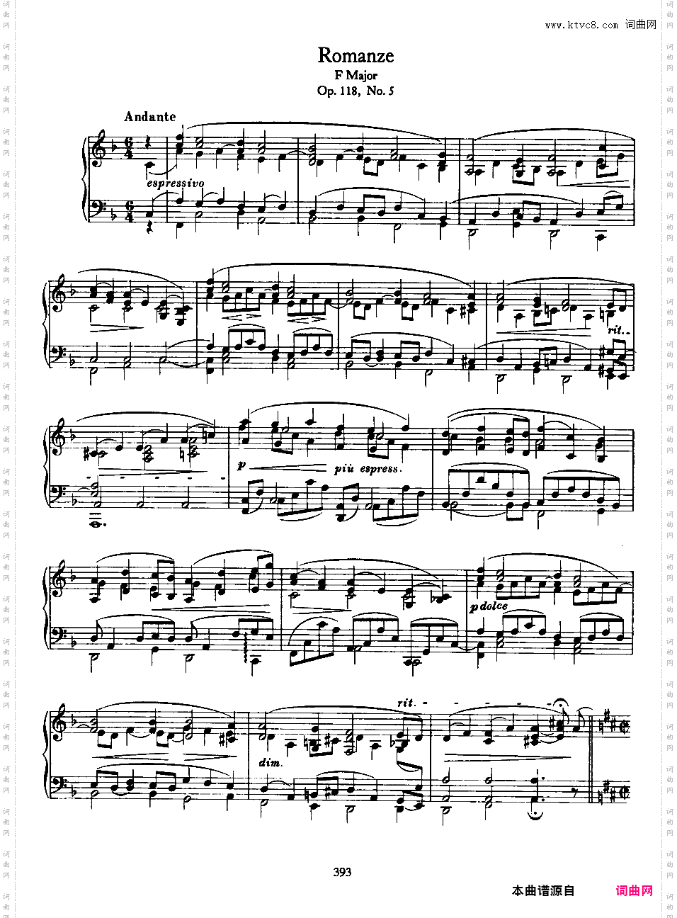 6首钢琴曲 6 Piano Pieces Op·118Brahms op118 6 Piano Pieces合集