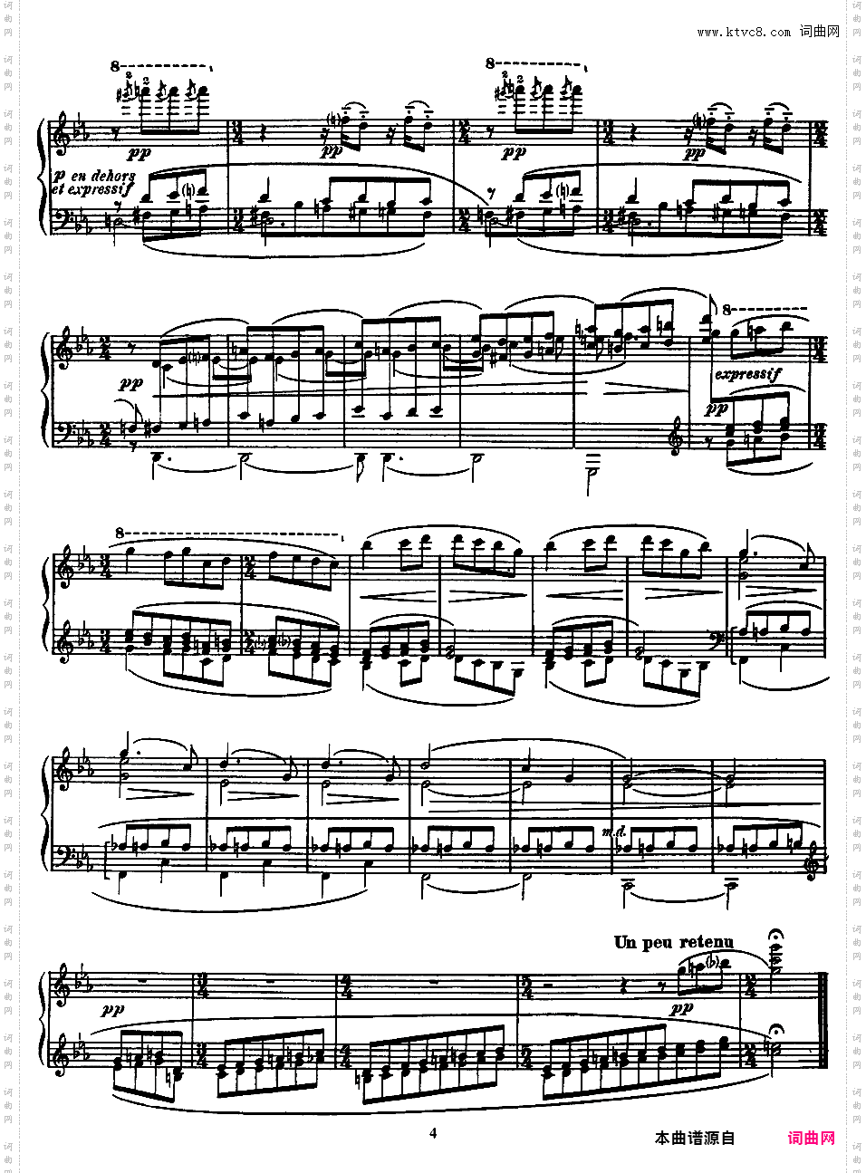 鹅妈妈 Ma Mere L'Oye - 四手联弹Ravel 1910 Ma Mere l'Oye 独奏版