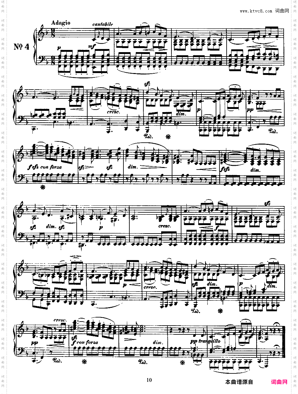 51首无词歌 Songs Without WordsMendelssohn op053 Songs Without Words第四集