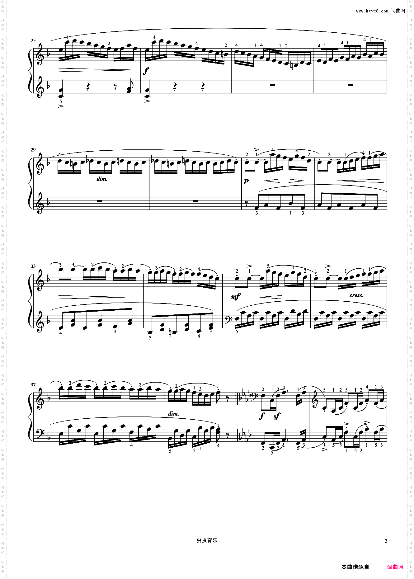 小奏鸣曲 Op·20 No·3 第三乐章《小奏鸣曲集》