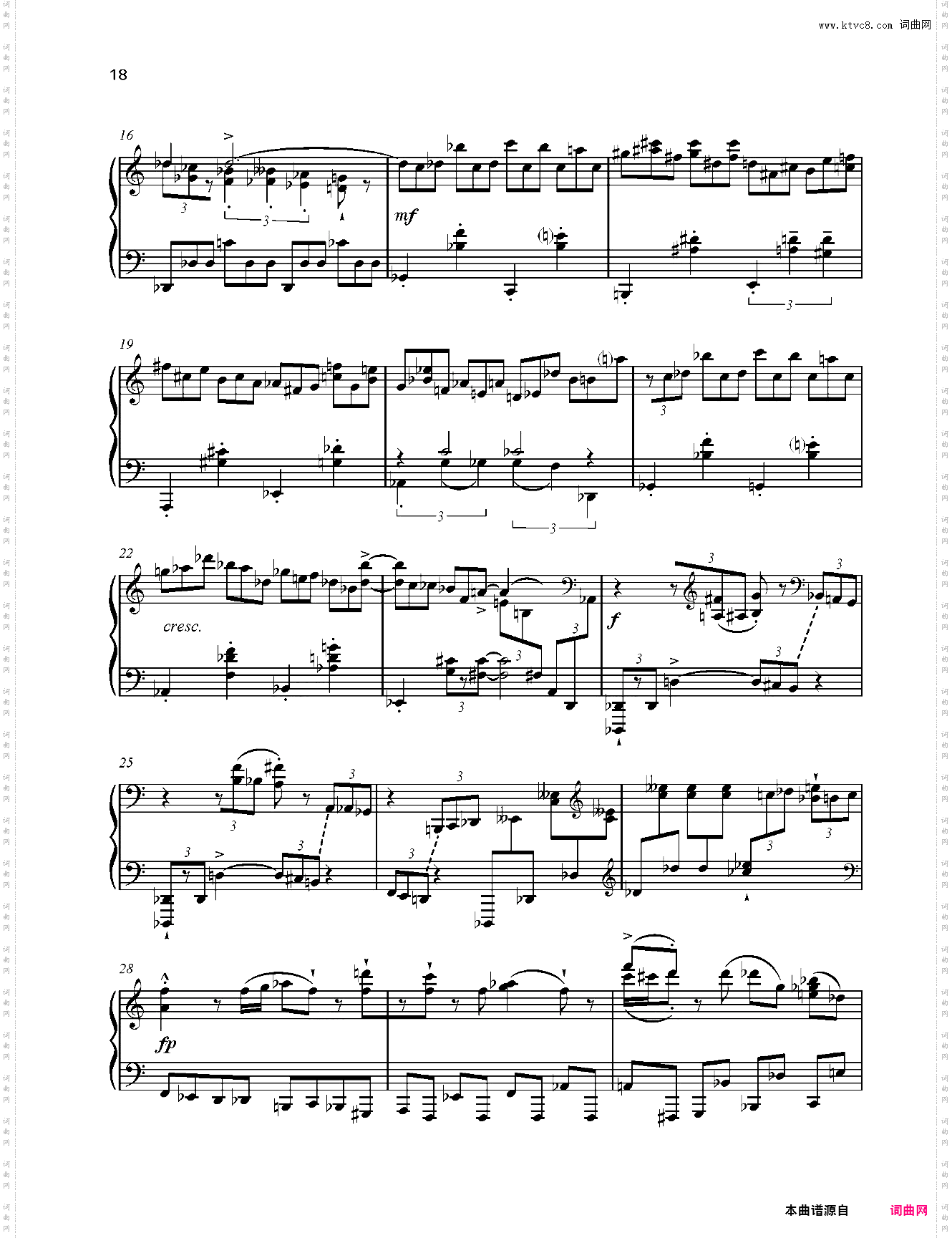 爵士奏鸣曲 No· 6 Op·62 第三乐章