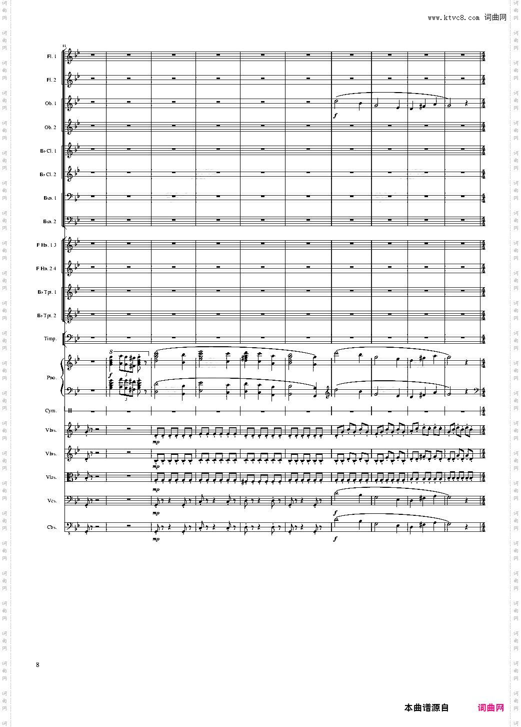 Piano Concerto No·8, Op·123 III·