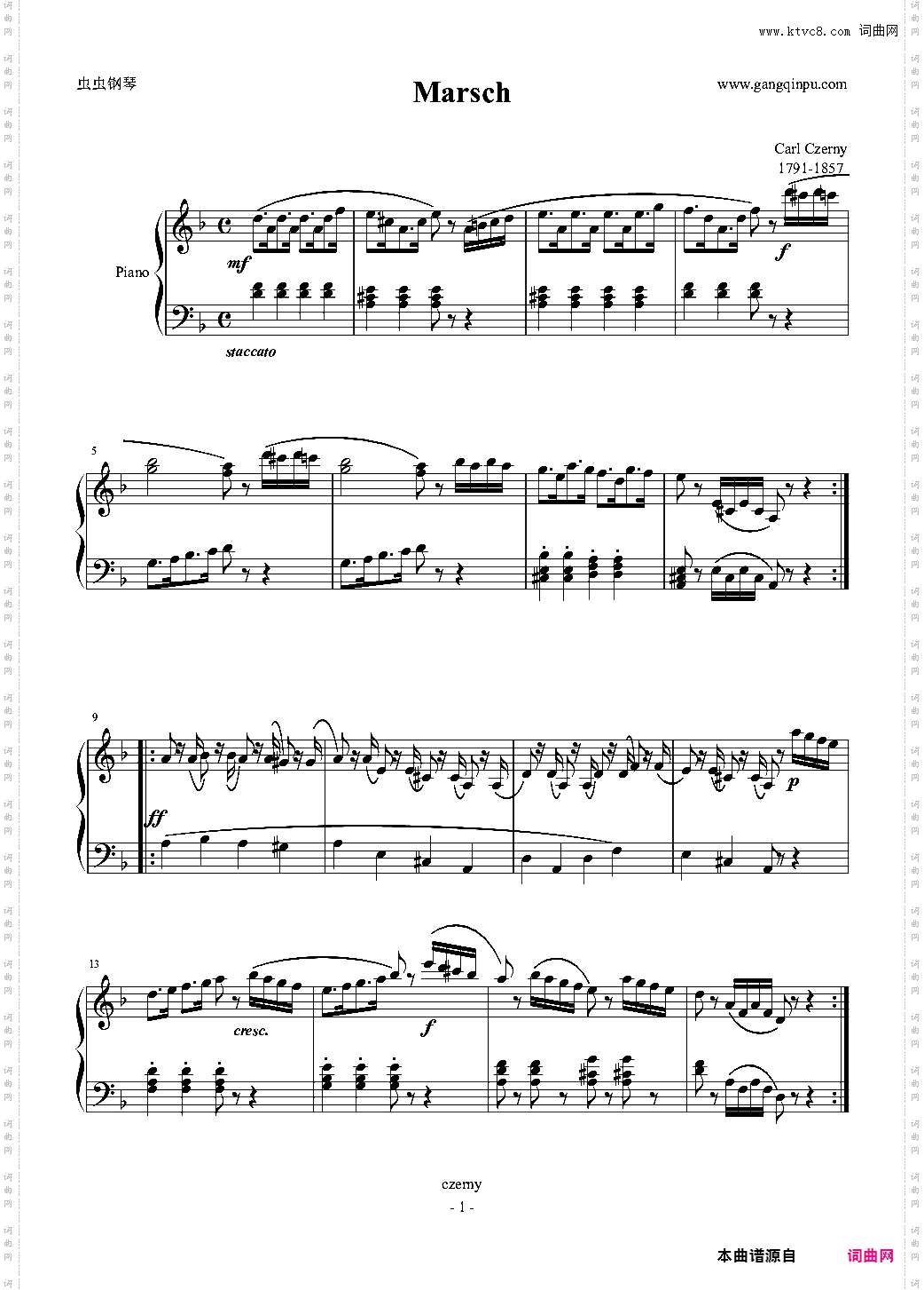 March in D minor