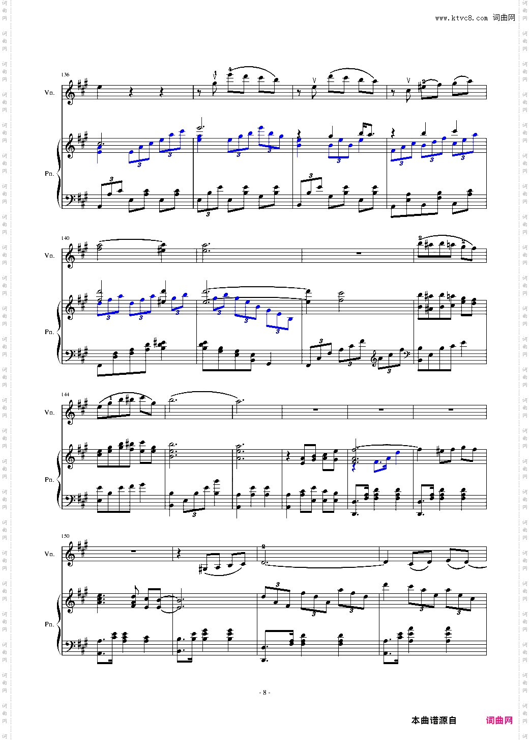 H14-A小调舞曲For Piano And Violin
