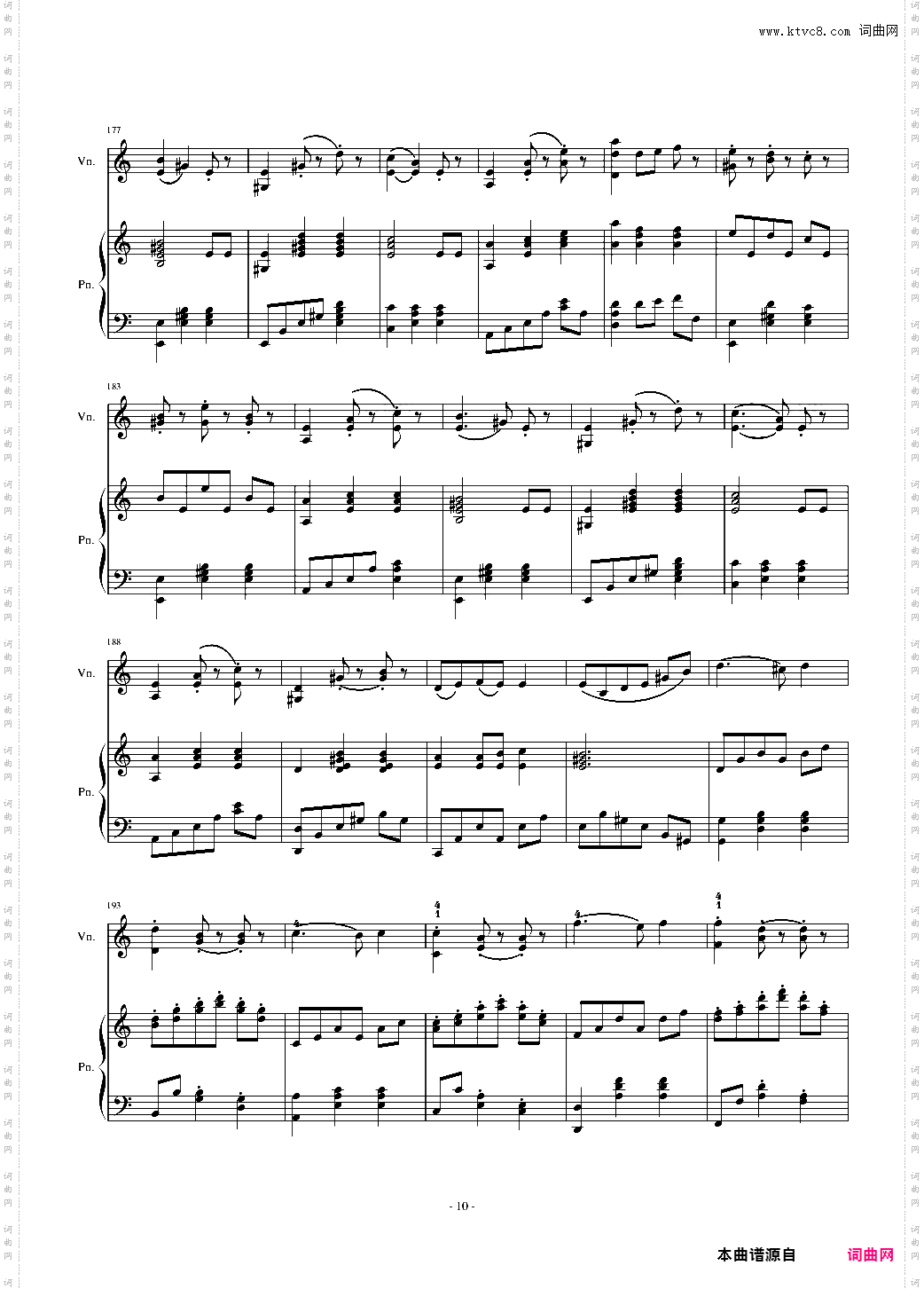 H14-A小调舞曲For Piano And Violin