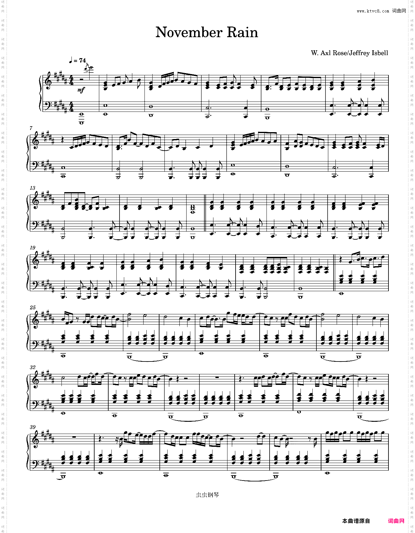 November Rain-Guns N' Roses