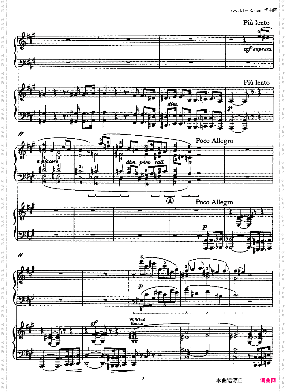 交响变奏曲 Variations Symphoniques - 为钢琴与乐队而作