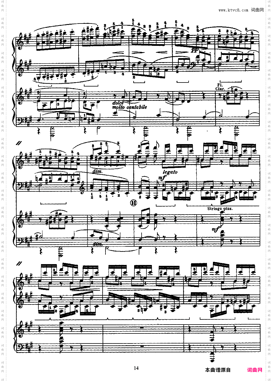 交响变奏曲 Variations Symphoniques - 为钢琴与乐队而作