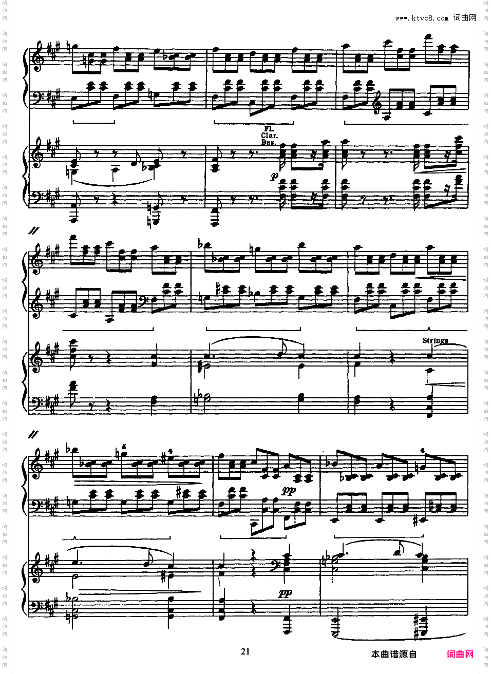 交响变奏曲 Variations Symphoniques - 为钢琴与乐队而作