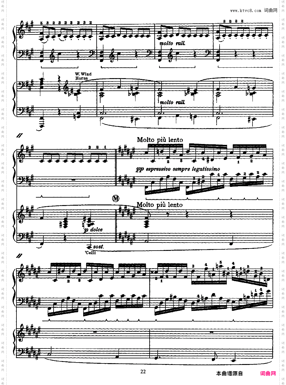交响变奏曲 Variations Symphoniques - 为钢琴与乐队而作