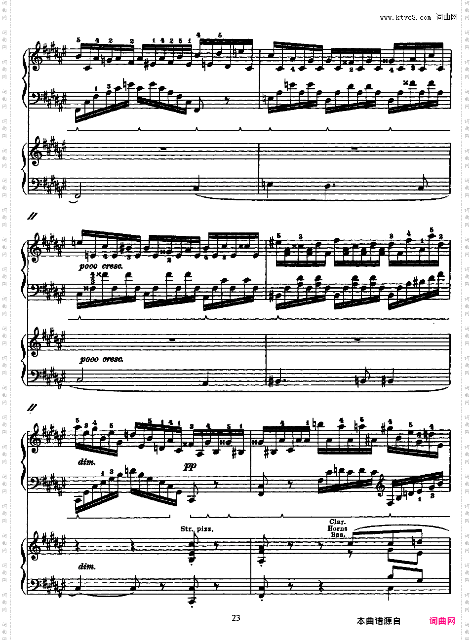 交响变奏曲 Variations Symphoniques - 为钢琴与乐队而作