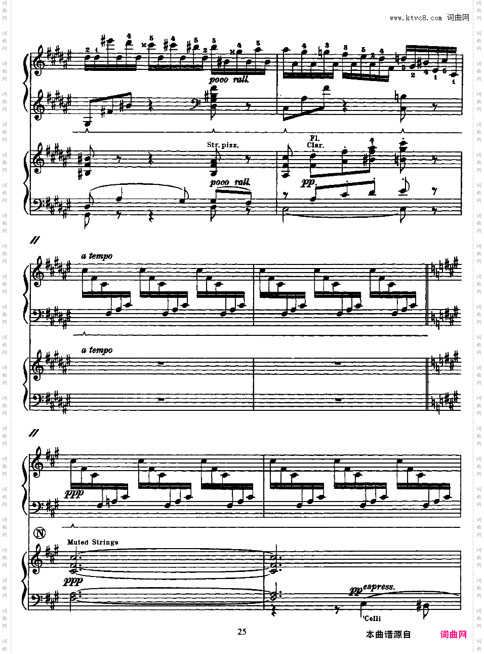交响变奏曲 Variations Symphoniques - 为钢琴与乐队而作