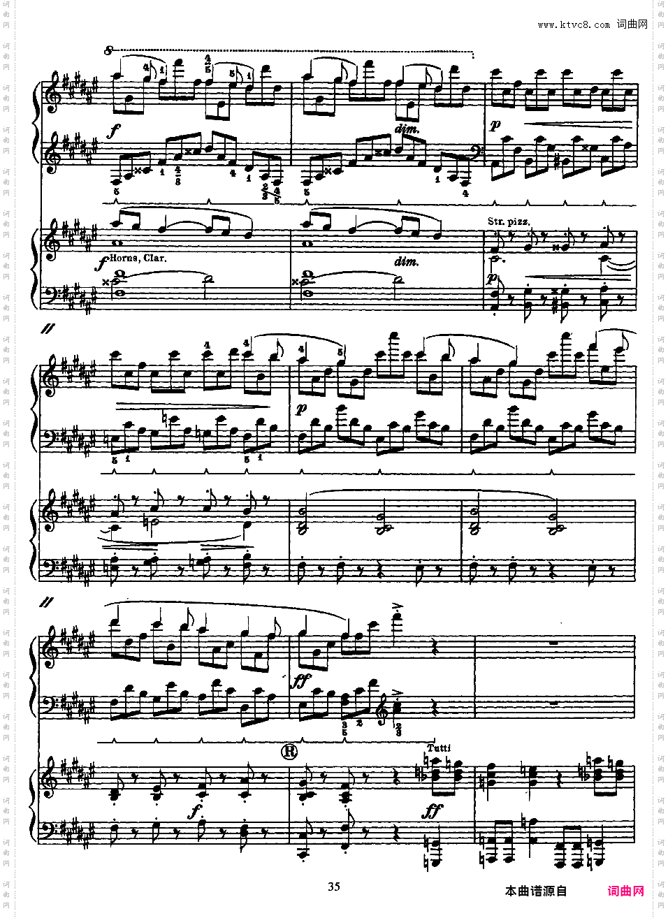 交响变奏曲 Variations Symphoniques - 为钢琴与乐队而作