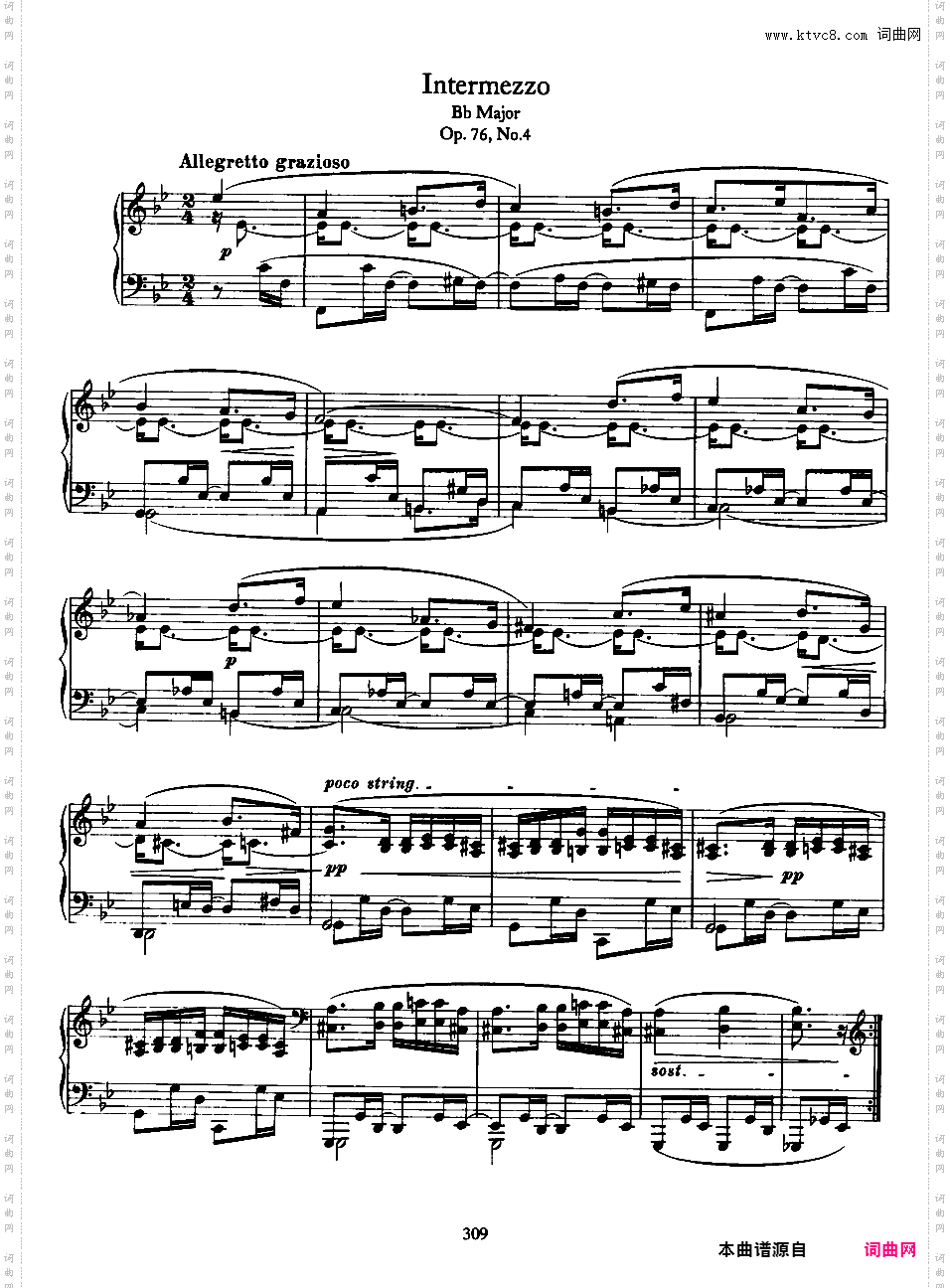 8首钢琴小品 8 Piano Pieces Op·76Brahms op076 8 Piano Pieces合集