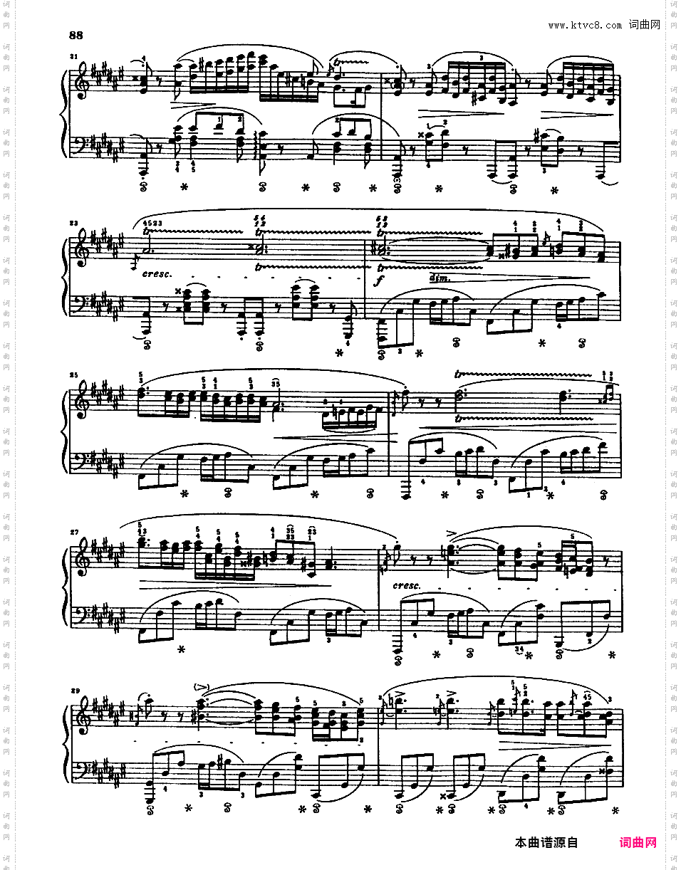 升F大调船歌 Op·60Chopin op60 Barcarolle Henle版本四