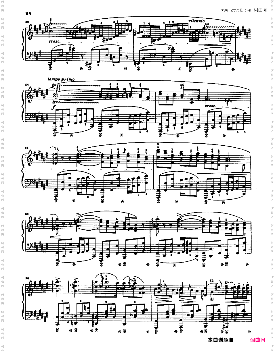 升F大调船歌 Op·60Chopin op60 Barcarolle Henle版本四