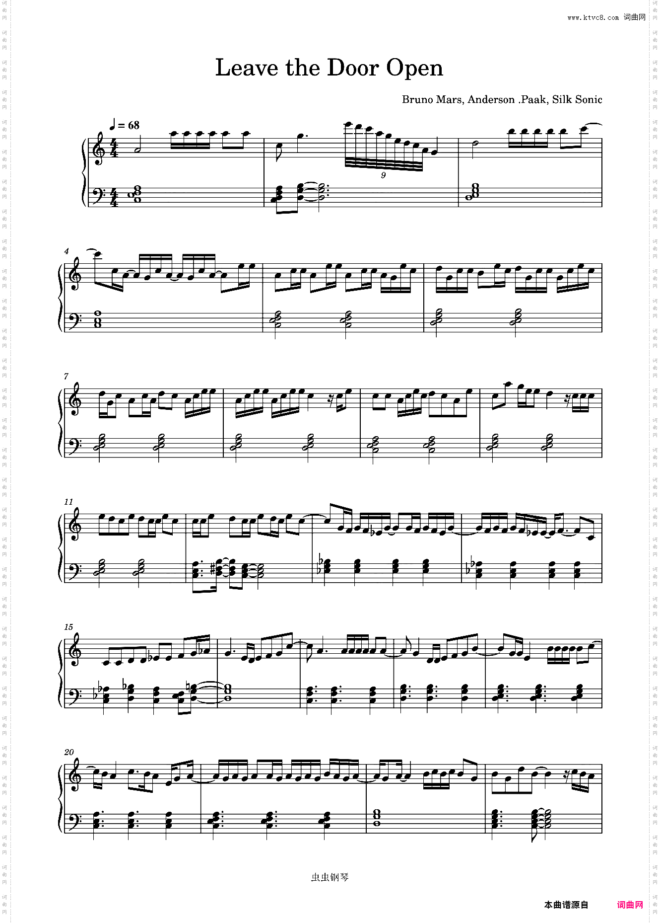 Leave the Door Open-Bruno Mars