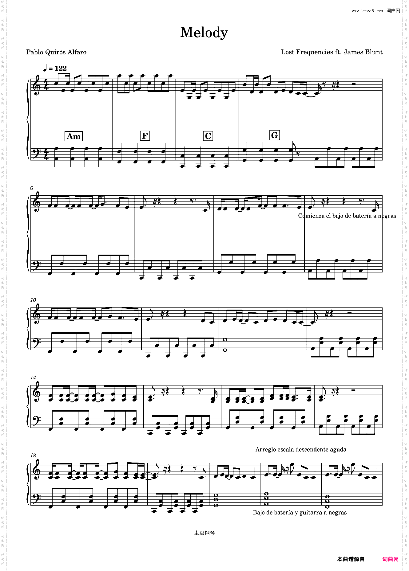 Melody-Lost Frequencies / James Blunt
