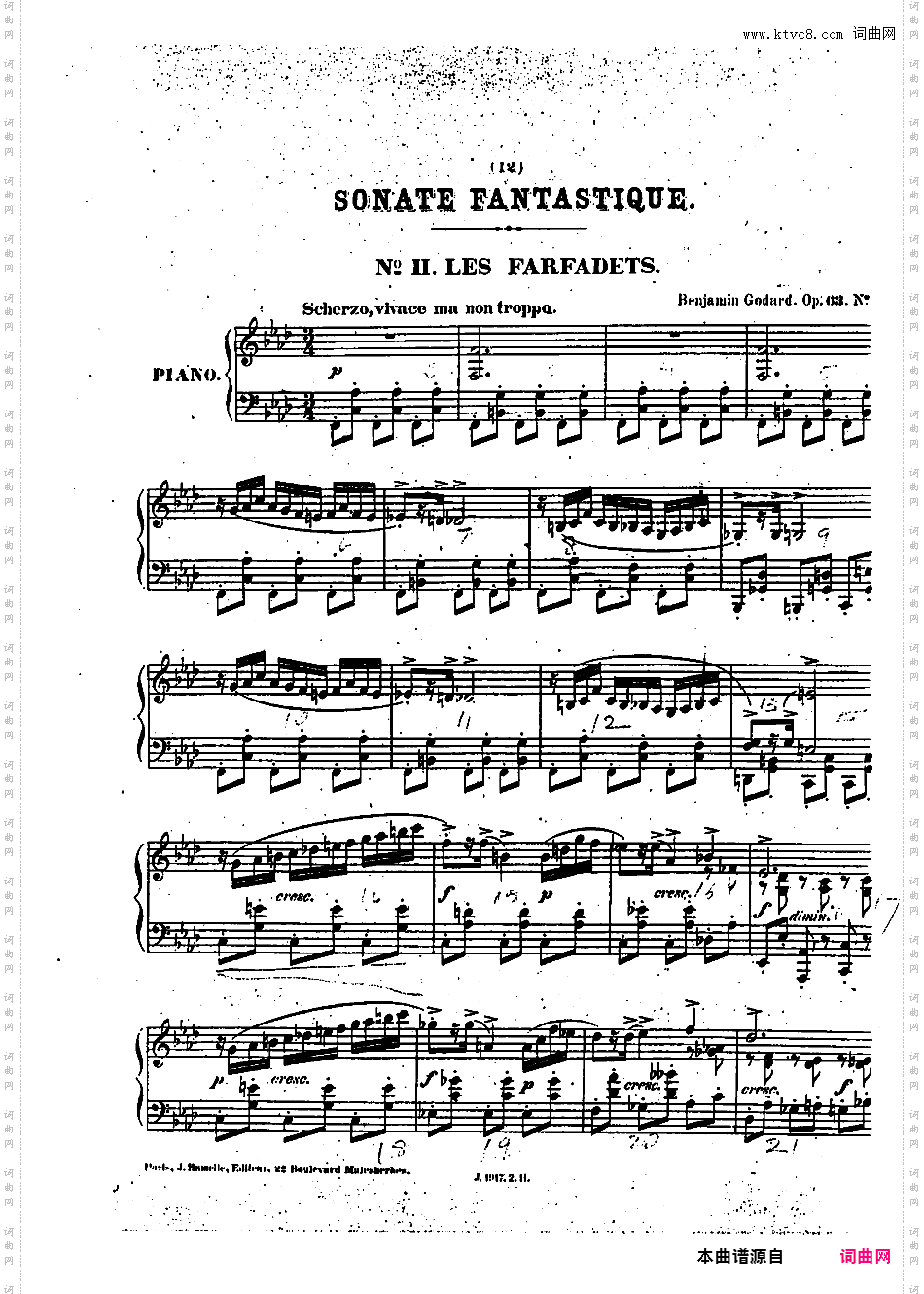 幻想奏鸣曲 Sonate Fantastique Op·63