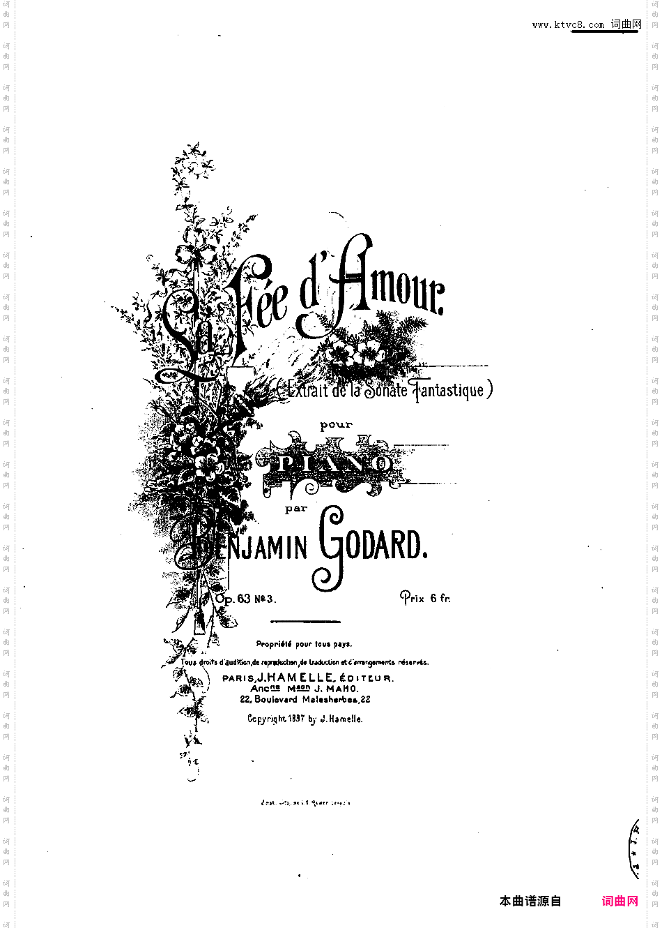 幻想奏鸣曲 Sonate Fantastique Op·63