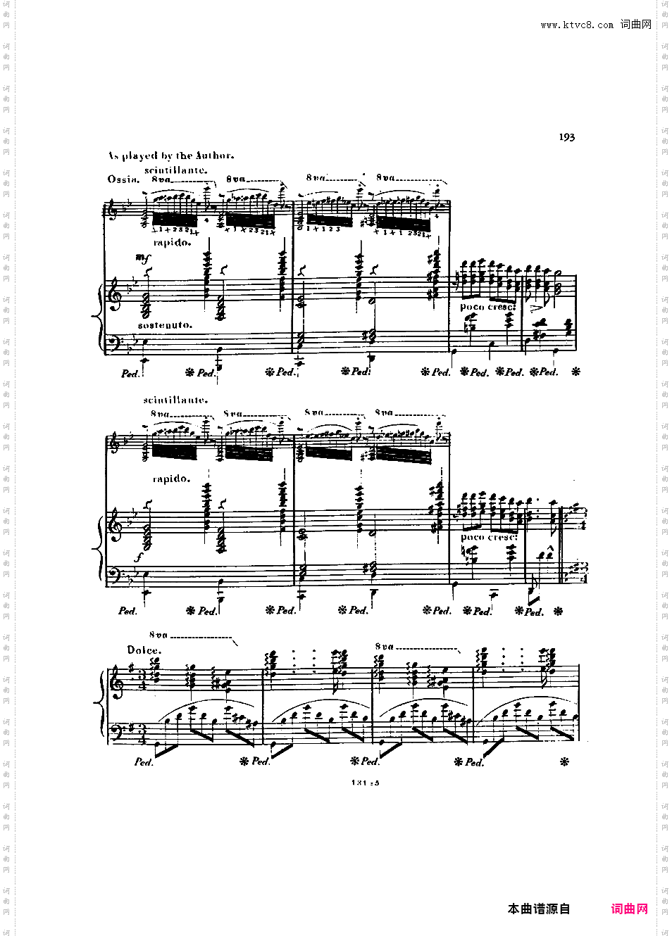 天鹅之歌 The Dying Swan Op·100