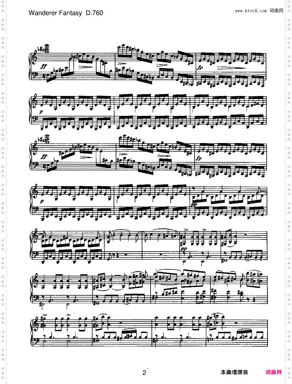 C大调流浪者幻想曲 Wanderer Fantasy in C Major Op·15