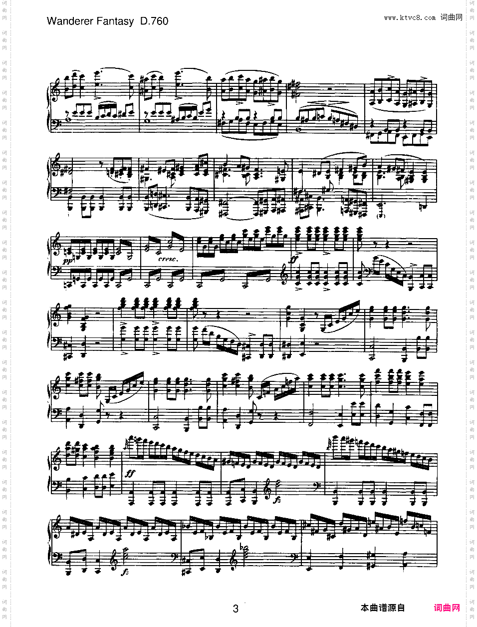 C大调流浪者幻想曲 Wanderer Fantasy in C Major Op·15
