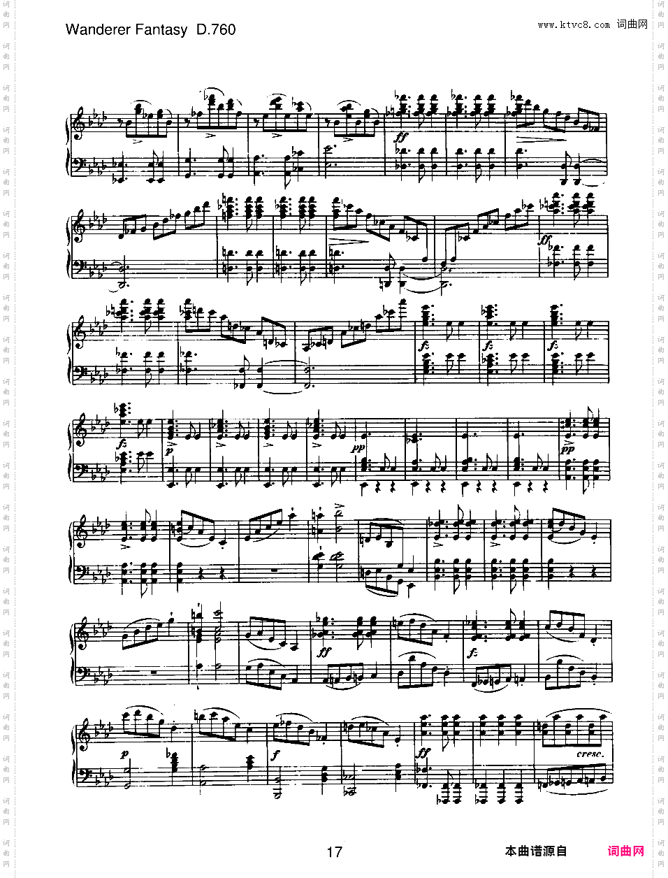 C大调流浪者幻想曲 Wanderer Fantasy in C Major Op·15