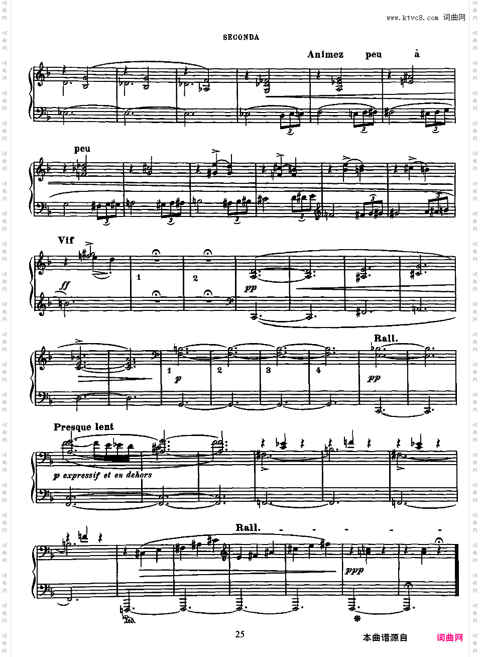 鹅妈妈 Ma Mere L'Oye - 四手联弹Ravel 1910 Ma Mere L'Oye duet alt