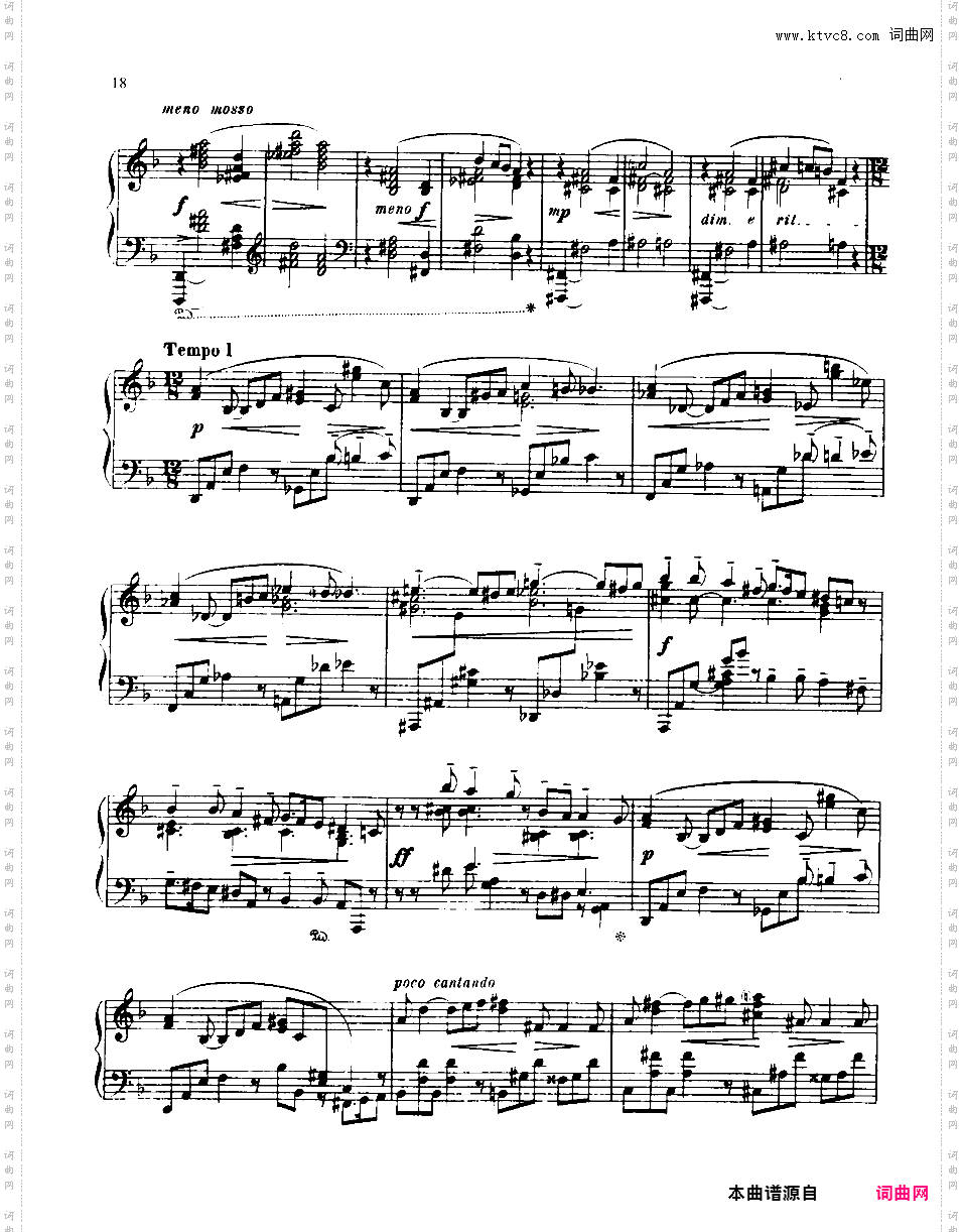 F大调第一钢琴奏鸣曲 Piano Sonata No·1 in F Major Op·6