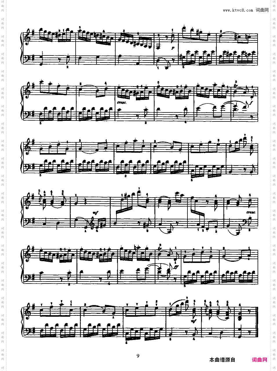 52首钢琴奏鸣曲 52 Piano SonatasPiano Sonata No 27 in G_NoRestriction