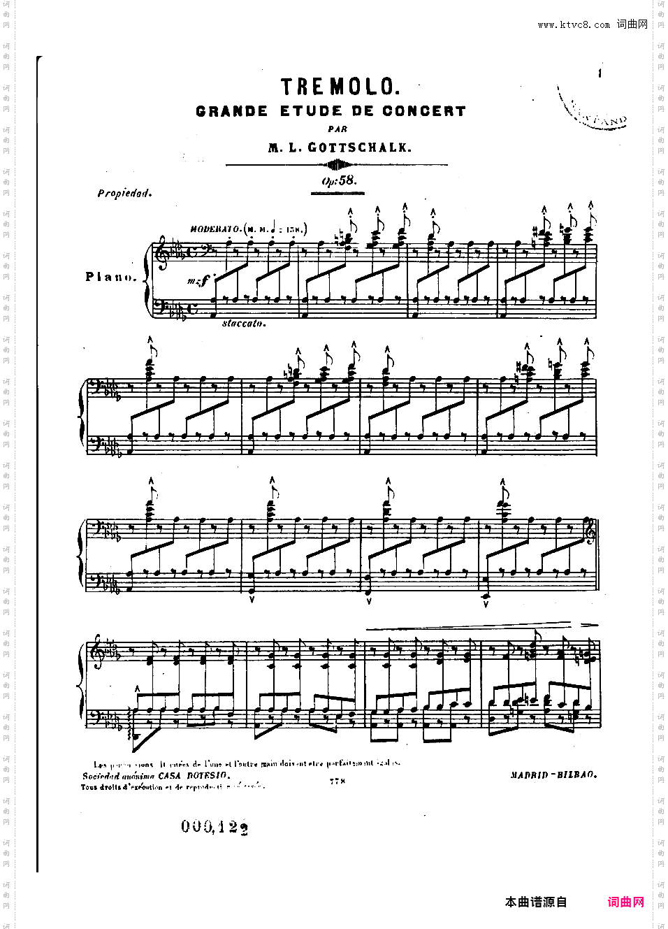 音乐会练习曲“震音”Grande Etude de Concert ·