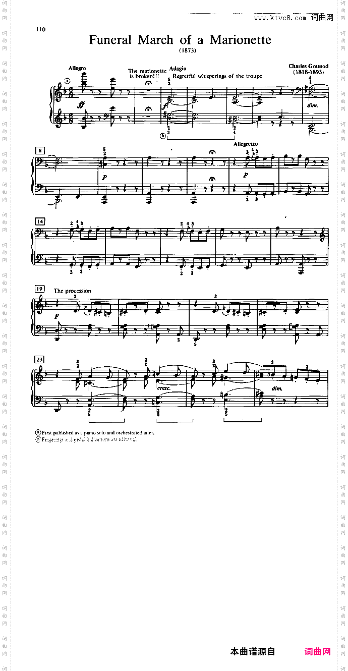 木偶的葬礼进行曲 Funeral March Of A Marionette