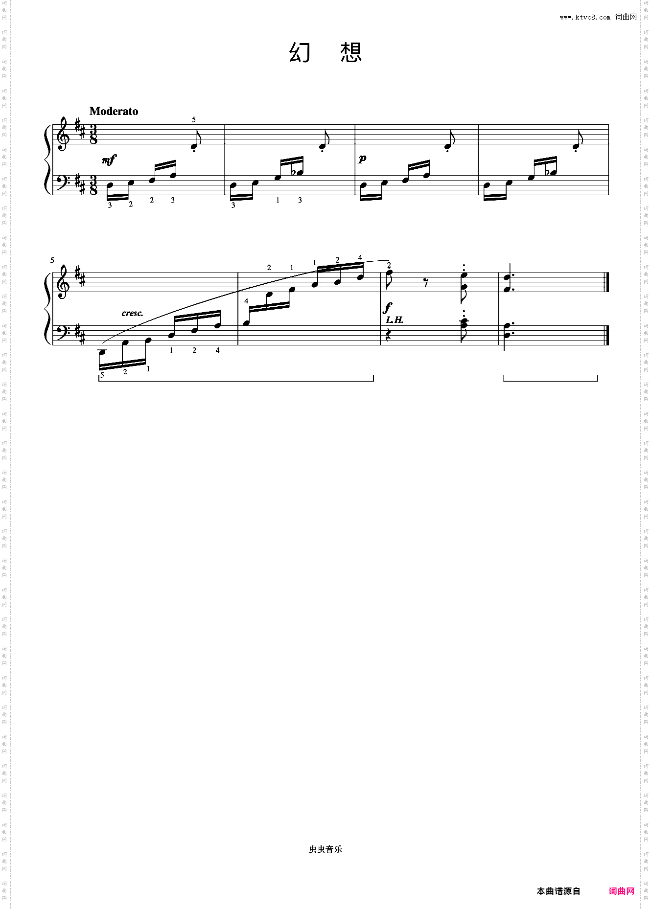 40·前奏曲 No5《约翰汤普森 现代钢琴教程3》