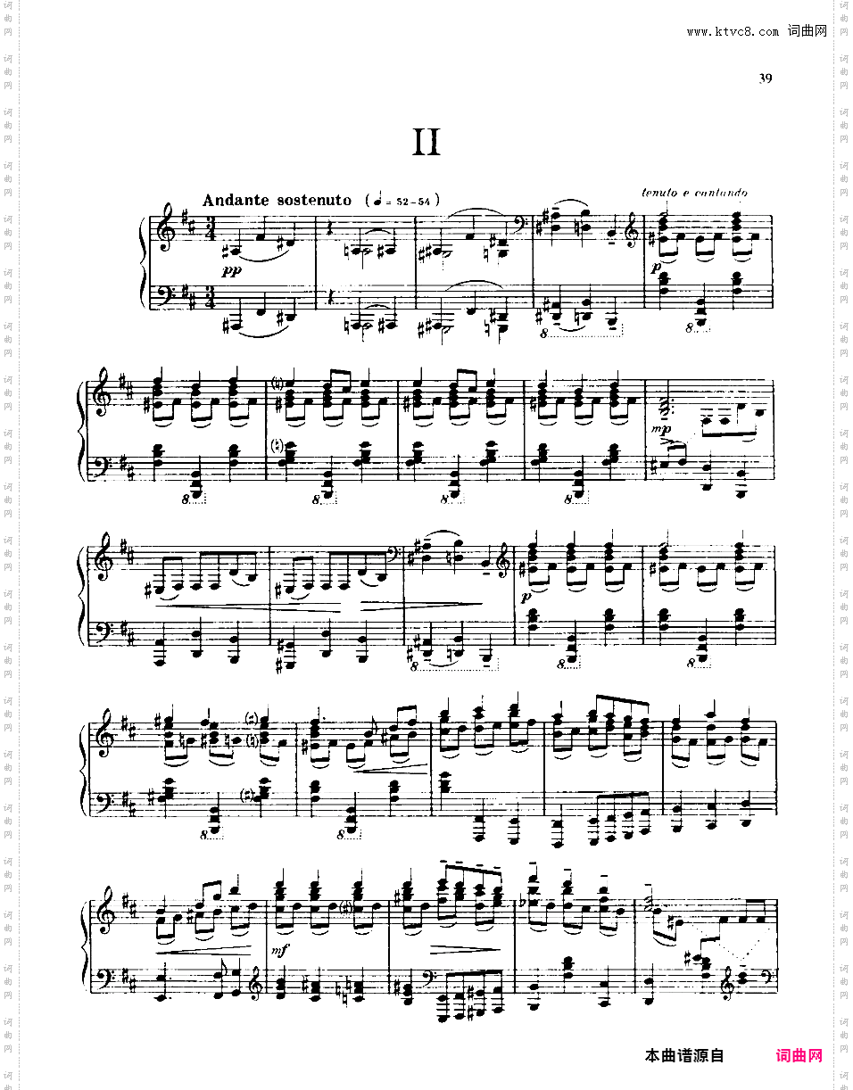 降E大调第二钢琴奏鸣曲 Piano Sonata No·2 in E flat Major Op·45