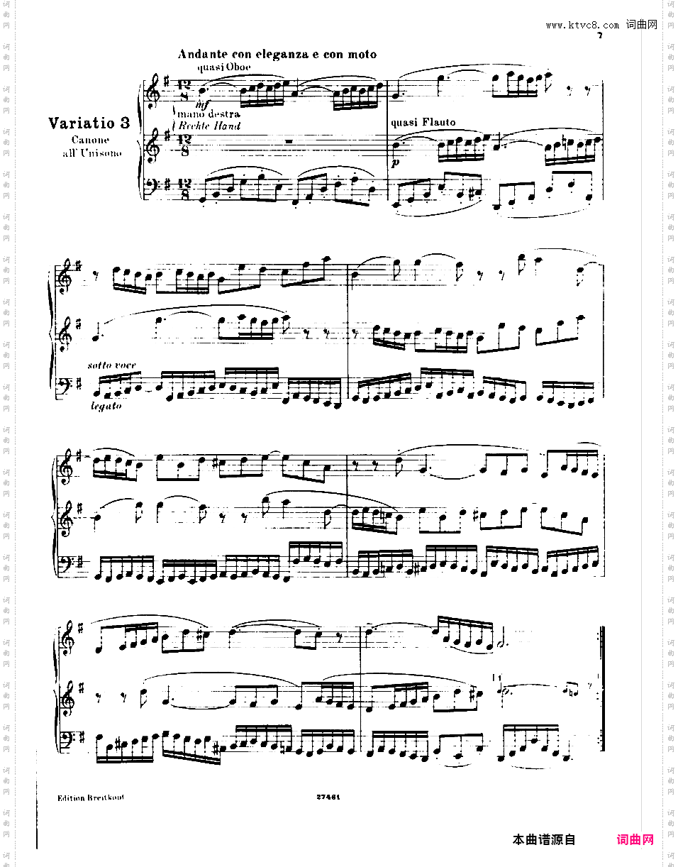 ------改编巴赫作品集------Bach-Busoni Goldberg Variations