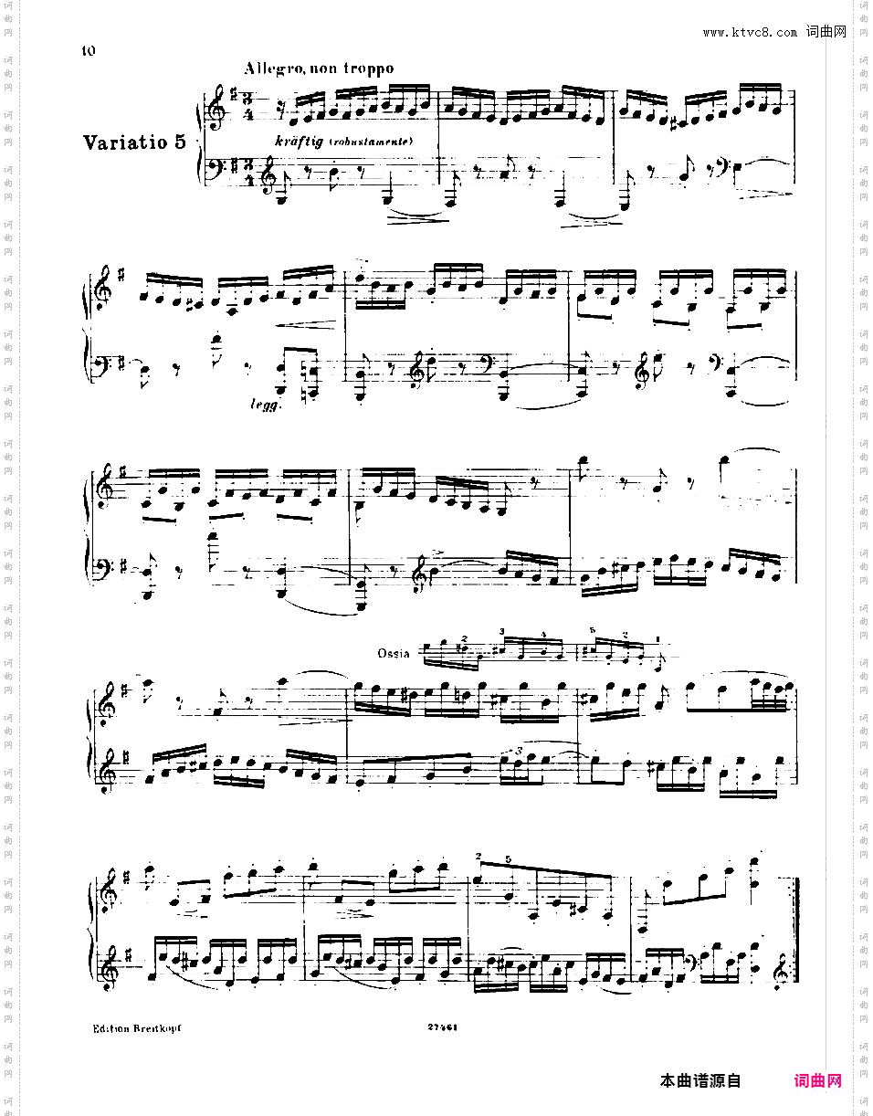 ------改编巴赫作品集------Bach-Busoni Goldberg Variations