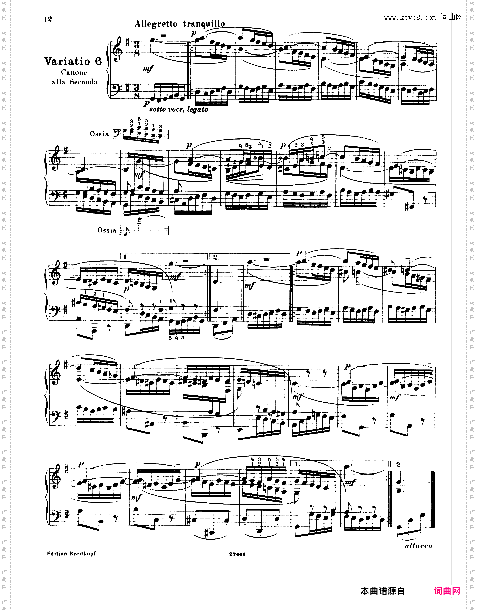 ------改编巴赫作品集------Bach-Busoni Goldberg Variations