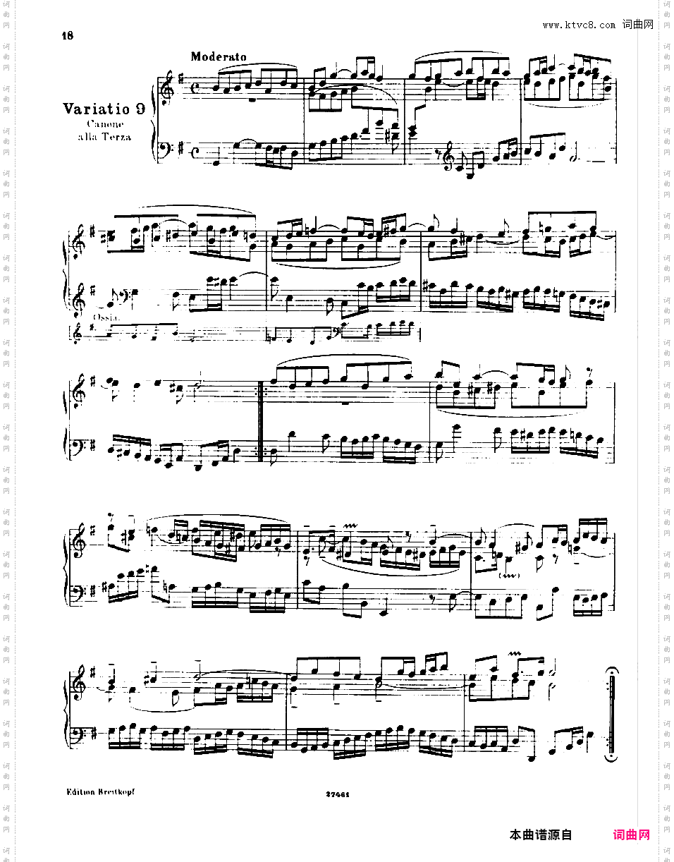 ------改编巴赫作品集------Bach-Busoni Goldberg Variations