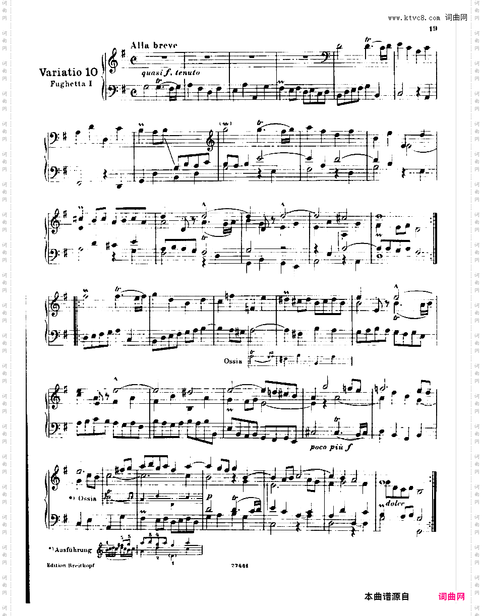 ------改编巴赫作品集------Bach-Busoni Goldberg Variations