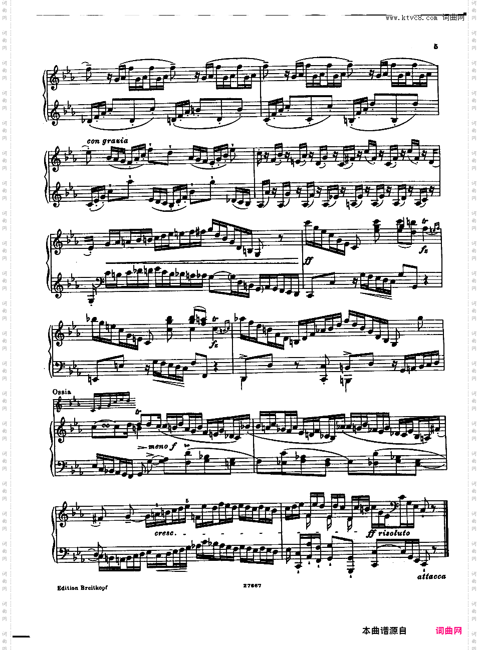 ------改编巴赫作品集------Bach-Busoni Fantasia, Adagio e Fuga