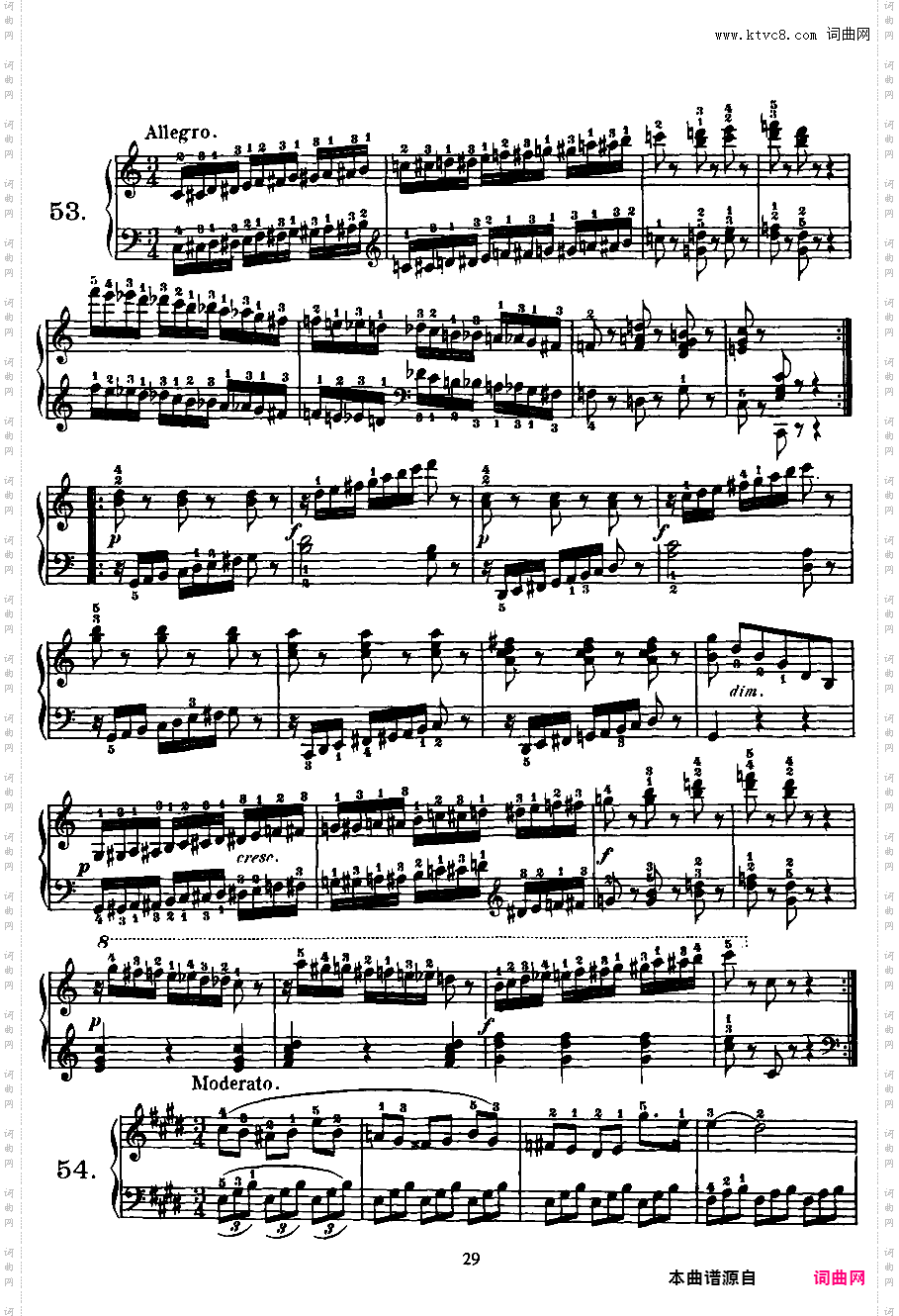 100首进阶练习曲 100 Progressive Studies Op·139Czerny-op139-100_Progressive_Studies_50-100
