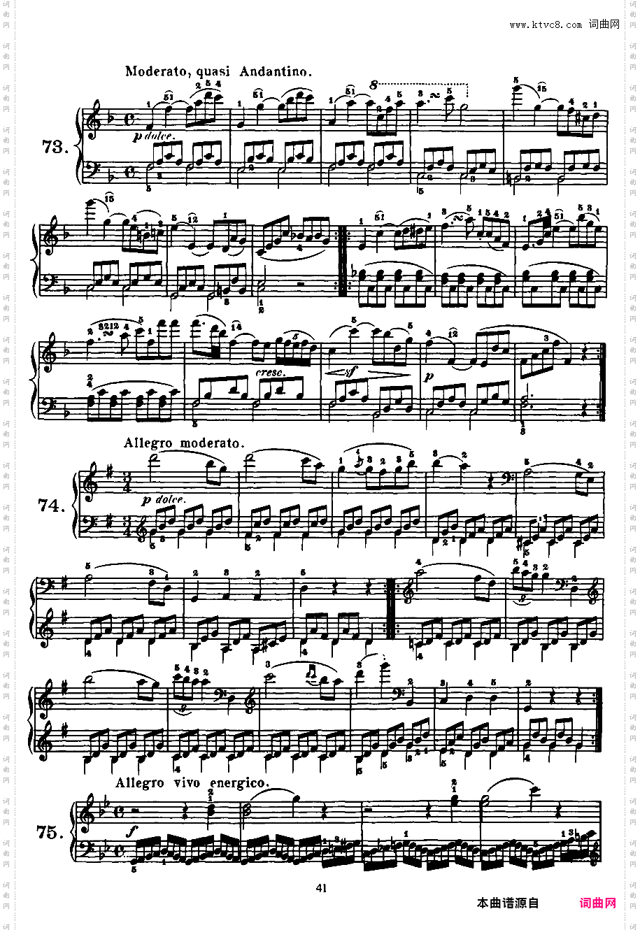100首进阶练习曲 100 Progressive Studies Op·139Czerny-op139-100_Progressive_Studies_50-100