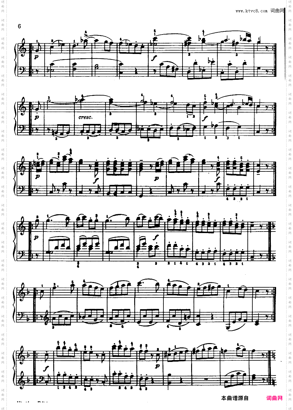 6首维也纳小奏鸣曲 6 Viennese Sonatinas K·439b