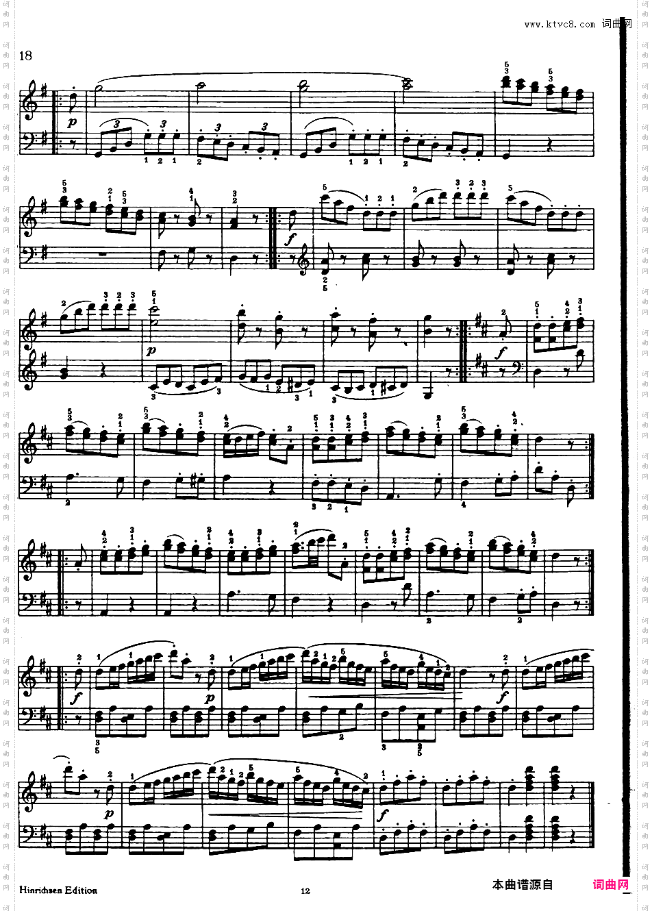 6首维也纳小奏鸣曲 6 Viennese Sonatinas K·439b