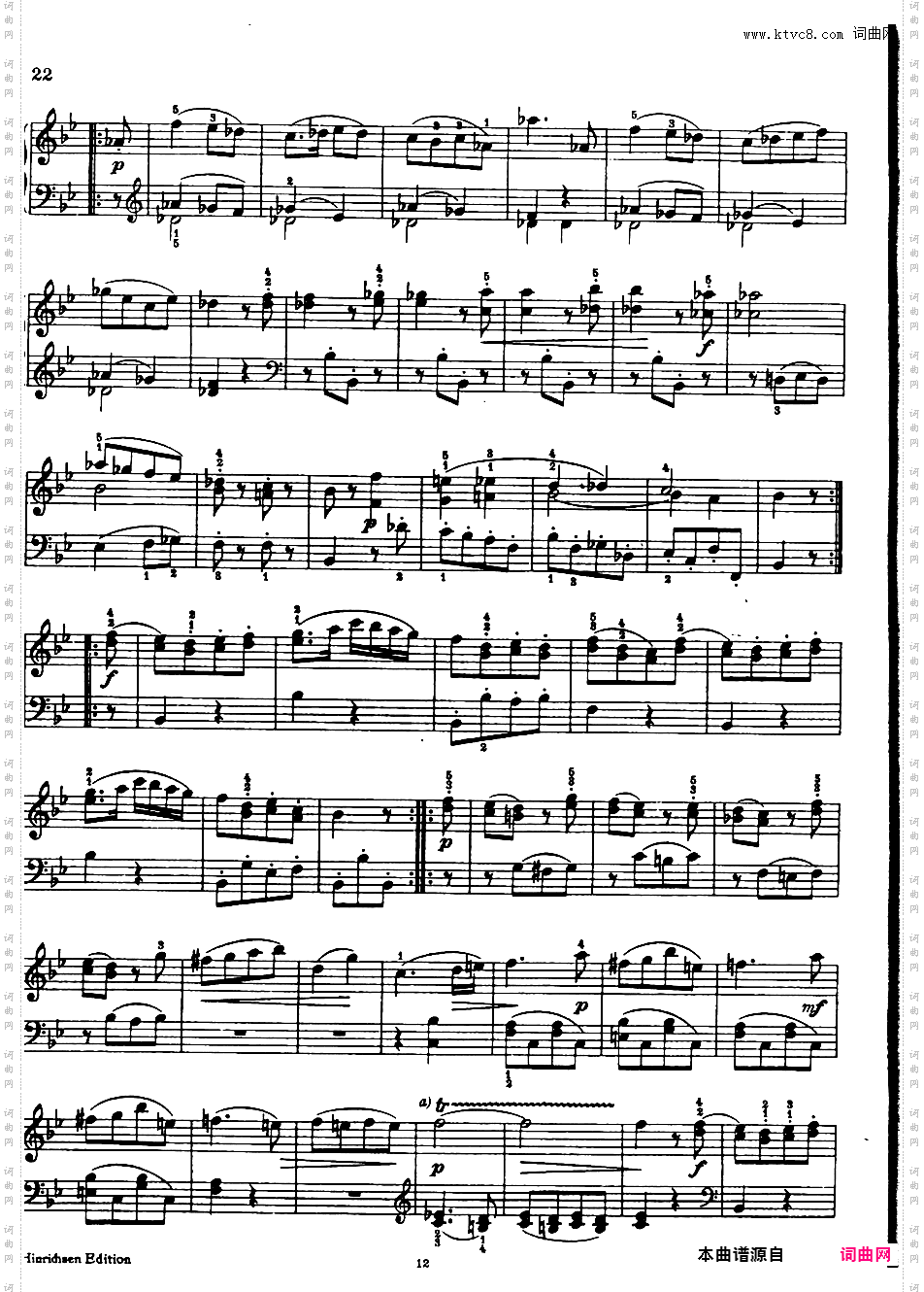 6首维也纳小奏鸣曲 6 Viennese Sonatinas K·439b