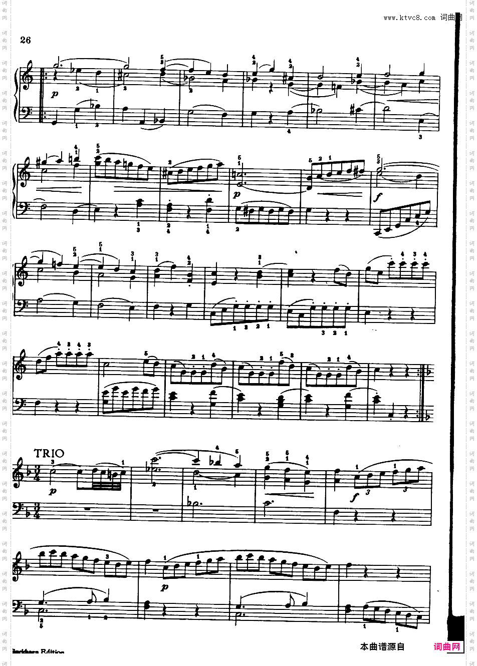 6首维也纳小奏鸣曲 6 Viennese Sonatinas K·439b